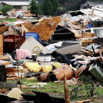 Barron County tornado damage